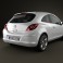 Opel Corsa 3-door 2011 3d model