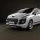 Peugeot 3008 2010 3d model