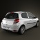 Renault Clio 3-door 2010 3d model