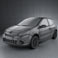 Renault Clio 3-door 2010 3d model