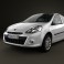 Renault Clio 3-door 2010 3d model
