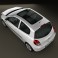 Renault Clio 3-door 2010 3d model