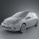 Renault Clio 3-door 2010 3d model