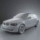 BMW 1 Series 3-door 2009 3d model