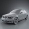 BMW 1 Series convertible 2009 3d model