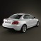 BMW 1 Series 3-door coupe 2009 3d model