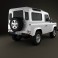 Land Rover Defender 90 Station Wagon 2011 3d model