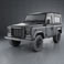 Land Rover Defender 90 Station Wagon 2011 3d model