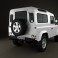 Land Rover Defender 90 Station Wagon 2011 3d model
