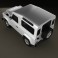 Land Rover Defender 90 Station Wagon 2011 3d model