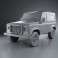 Land Rover Defender 90 Station Wagon 2011 3d model
