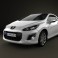 Peugeot 308 CC 2012 3d model