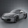 Porsche Cayman S 2011 3d model