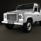 Land Rover Defender 110 High Capacity Pickup 2011 3d model