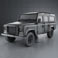 Land Rover Defender 110 Station Wagon 2011 3d model