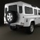 Land Rover Defender 110 Station Wagon 2011 3d model