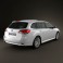 Subaru Legacy tourer 2010 3d model