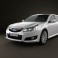 Subaru Legacy tourer 2010 3d model