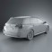 Subaru Legacy tourer 2010 3d model