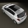 Toyota Yaris (Vitz) 5door 2012 3d model