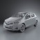 Toyota Yaris (Vitz) 5door 2012 3d model
