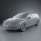 Volvo V70 2011 3d model