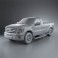 Ford F-150 XLT Regular Cab 8-foot Box 2011 3d model