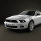Ford Mustang V6 2012 3d model