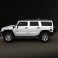 Hummer H2 2009 3d model