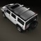 Hummer H2 2009 3d model