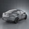 Mazda 2 Sedan 2011 3d model