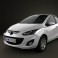 Mazda 2 Sedan 2011 3d model