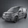 Renault Kangoo Van 1 Side Door 2011 3d model