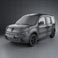 Renault Kangoo Van 2 Side Doors 2011 3d model