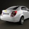 Chevrolet Aveo sedan 2011 3d model