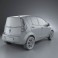 Opel Agila 2008 3d model
