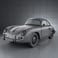 Porsche 356A coupe 1959 3d model