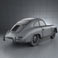 Porsche 356A coupe 1959 3d model