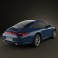 Porsche 911 Carrera 4 Coupe 2011 3d model