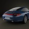 Porsche 911 Carrera 4 Coupe 2011 3d model