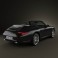 Porsche 911 Carrera Black Edition Cabriolet 2011 3d model
