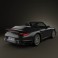 Porsche 911 Turbo S Cabriolet 2011 3d model