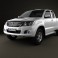 Toyota Hilux Extra Cab 2012 3d model