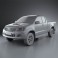 Toyota Hilux Extra Cab 2012 3d model