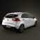 Kia Rio 5-door 2012 3d model