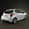 Peugeot 208 5-door 2013 3d model