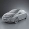 Peugeot 208 5-door 2013 3d model