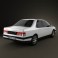 Peugeot 405 sedan 1987 3d model