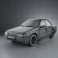 Peugeot 405 sedan 1987 3d model