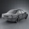 Peugeot 405 sedan 1987 3d model